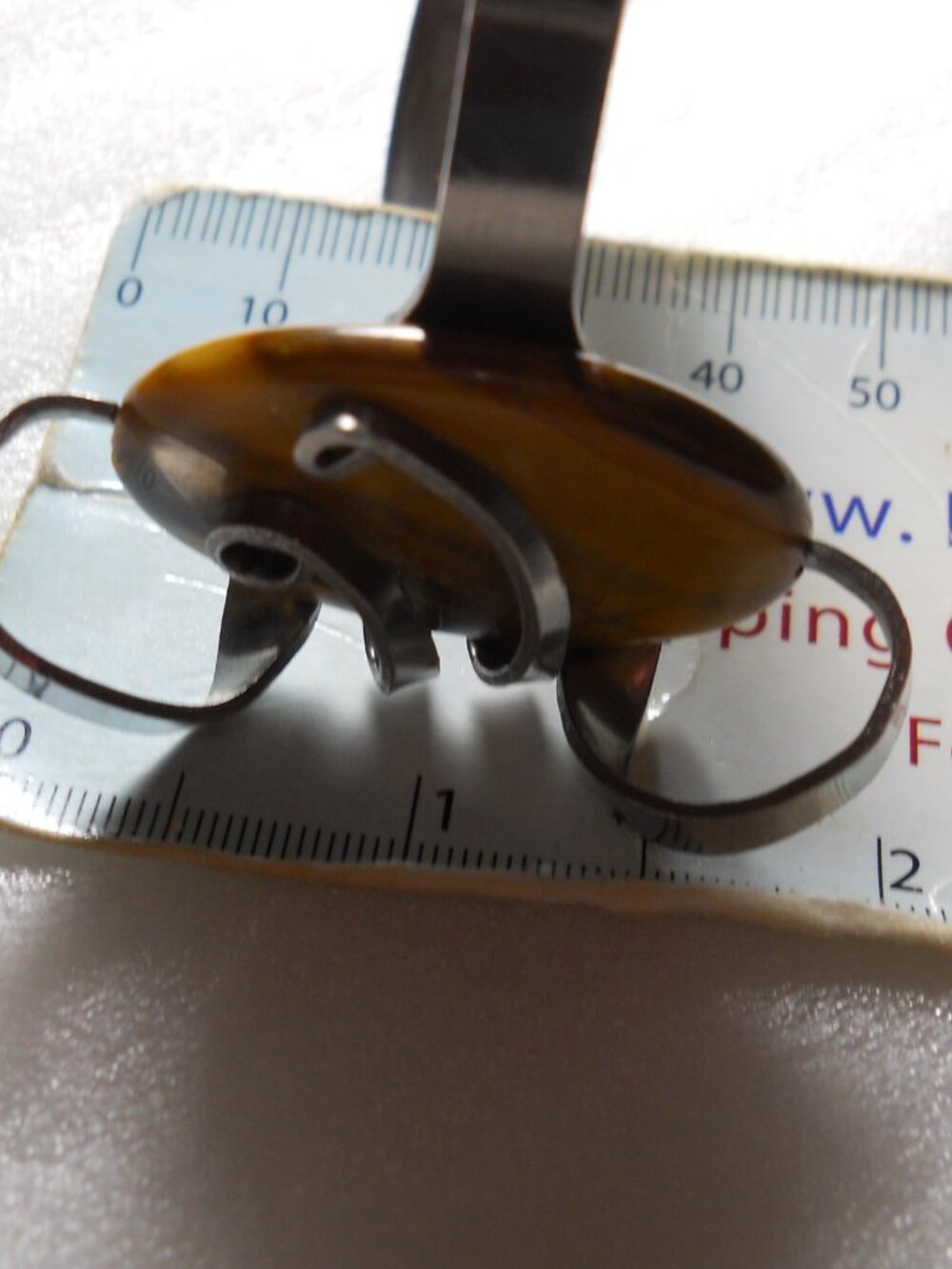 Unique Stainless Steel Tiger's Eye Cuff Bracelet  330 - Picture 6 of 8